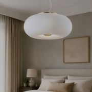 Large arizona suspension by ideal lux, modern luminaire in art style.