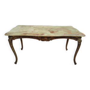 Table basse Métal doré/