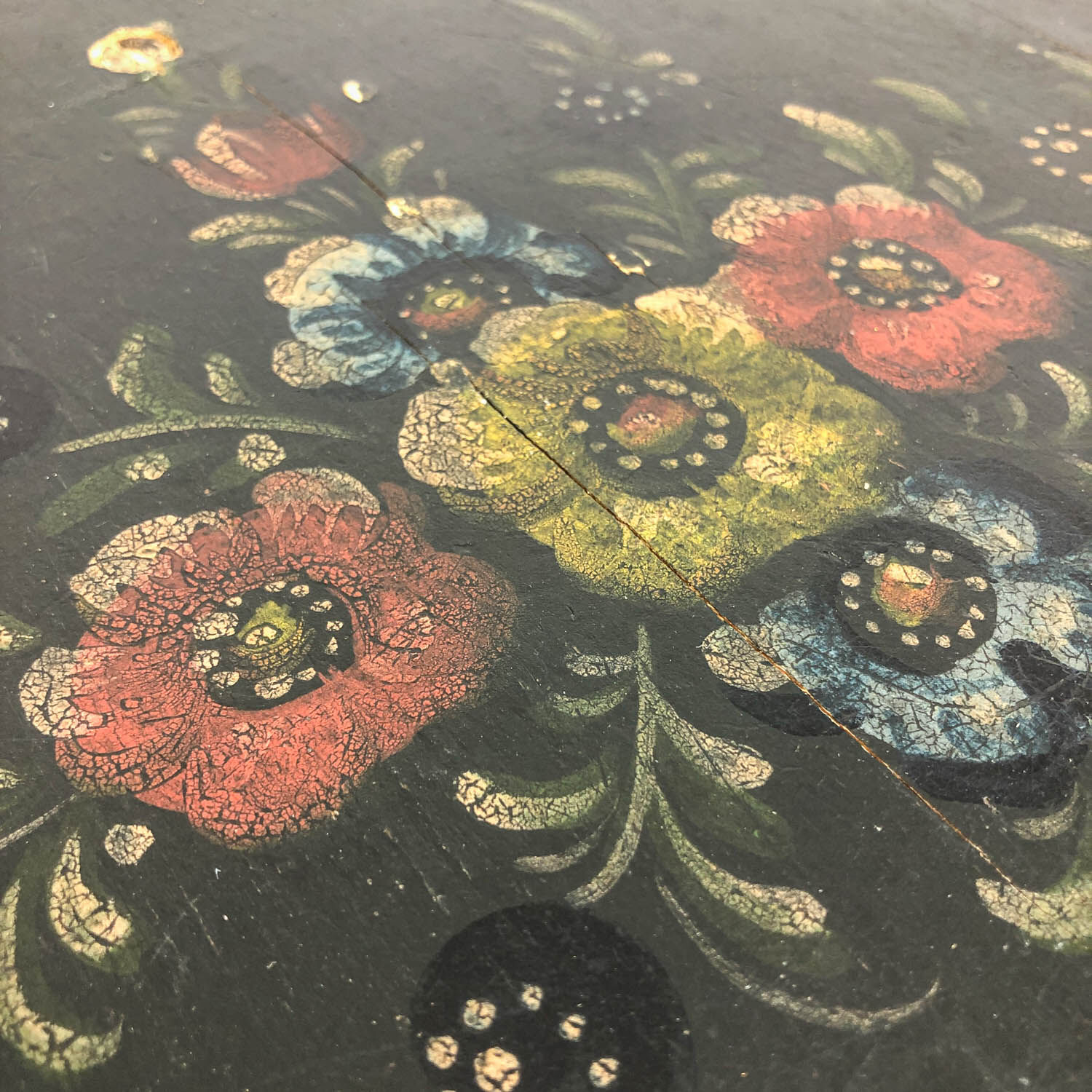 Dutch antique Hindeloopen table 18th century