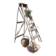 Old wooden painter's step ladder