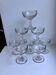 lot de 9 petits verres à liqueur en verre moulé début XXème