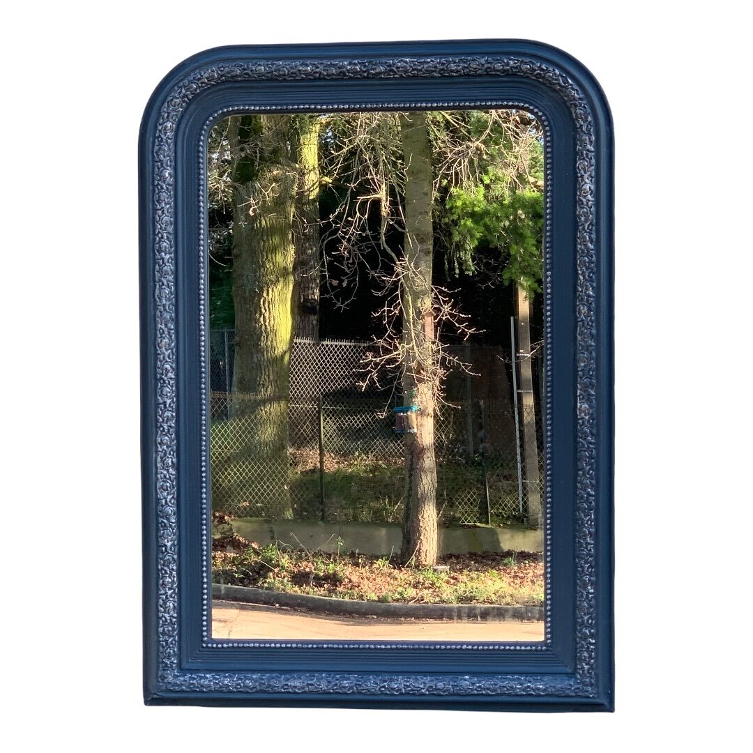 Mirror louis philippe 75x105 gray blue