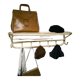 Porte-chapeaux et porte-manteau en bois courbé