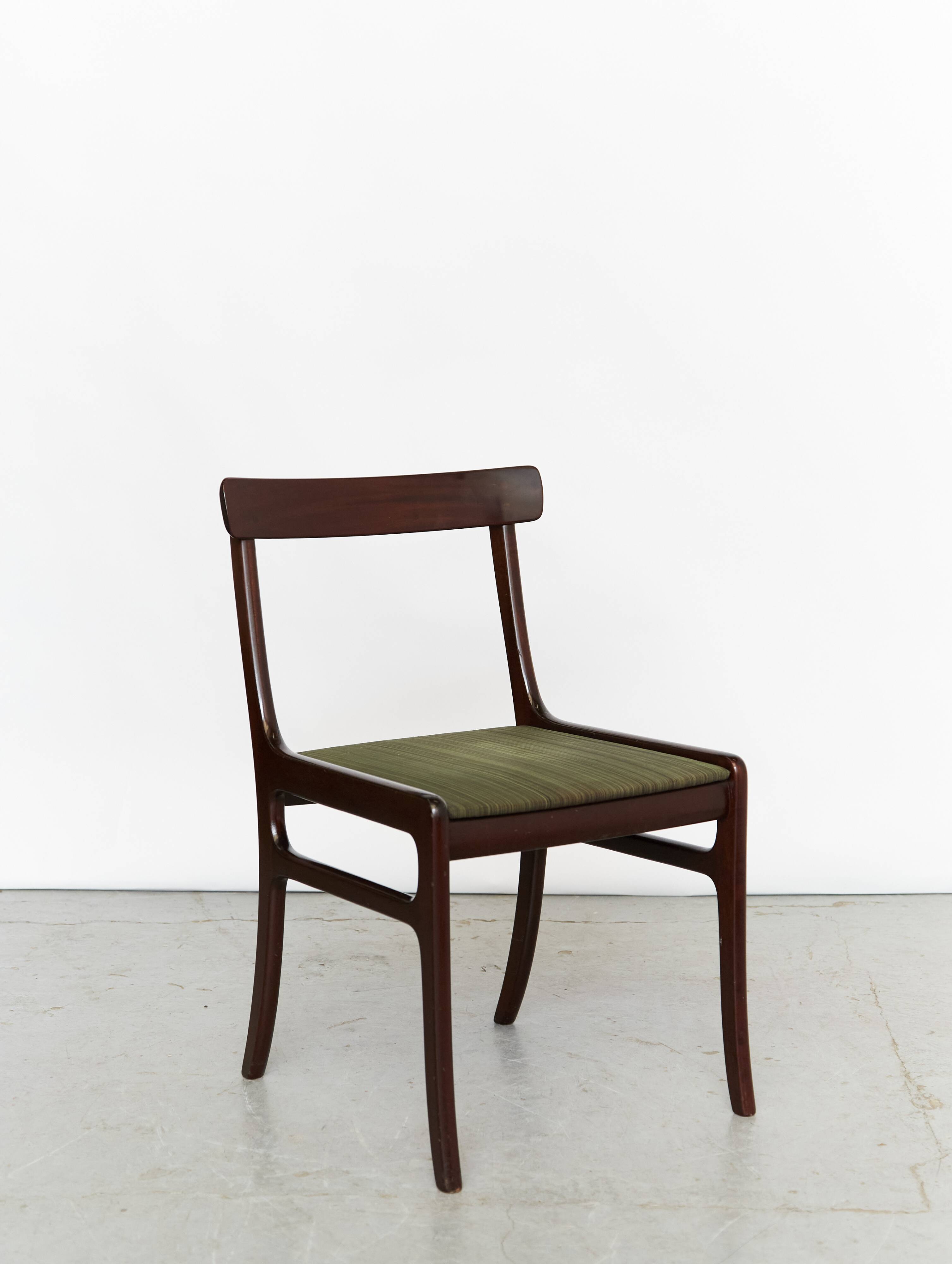 Chaise par Ole Wanscher en acajou pour Poul Jeppesens, Rungsted 1950