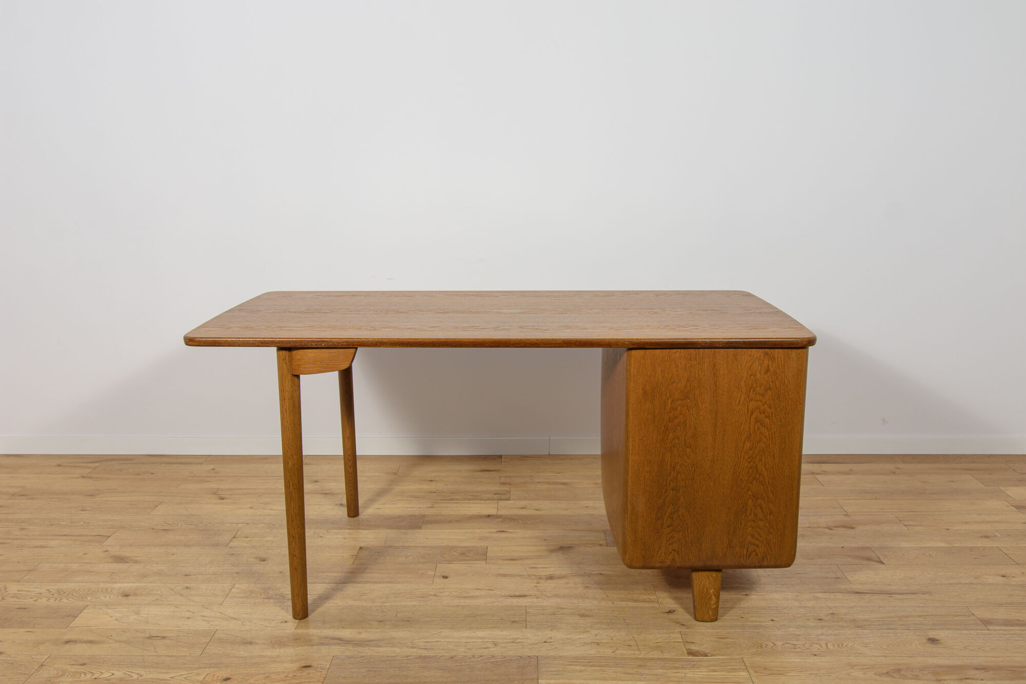 Art Deco Oak Desk by Gunnar Ericsson for Åtvidaberg / Facit AB, Sweden, 1950s