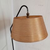 Tripod floor lamp and its tablet. 60s.