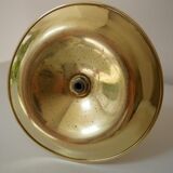 Brass candle holder, twisted effect