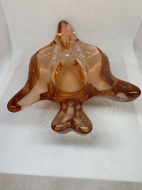 Swallow empty glass pocket pink crystal