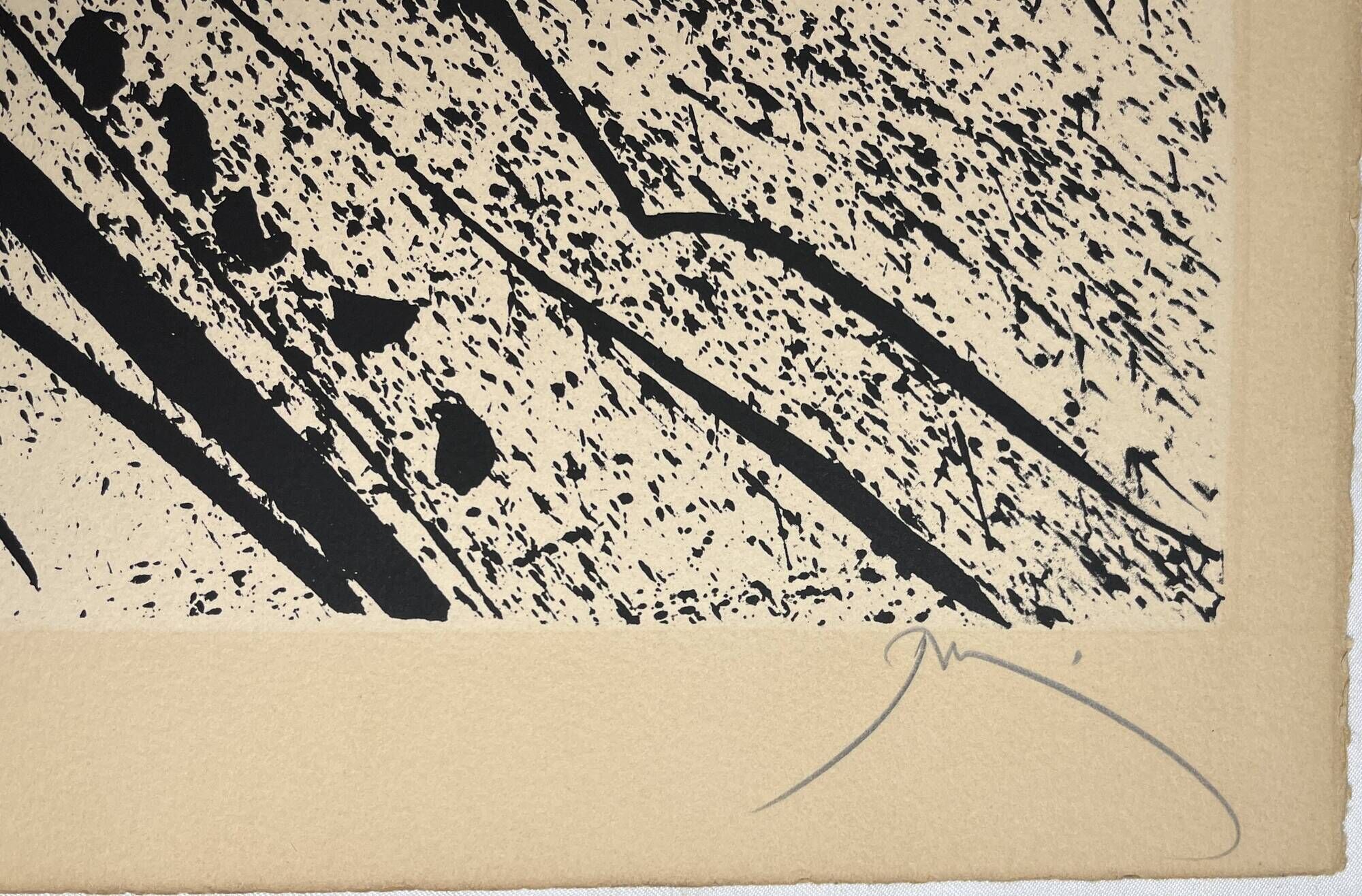 Mario Prassinos, Lithograph Alpilles series 3 dated 1973