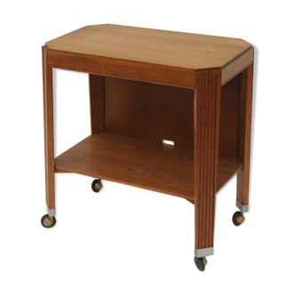 Art Deco oak side table
