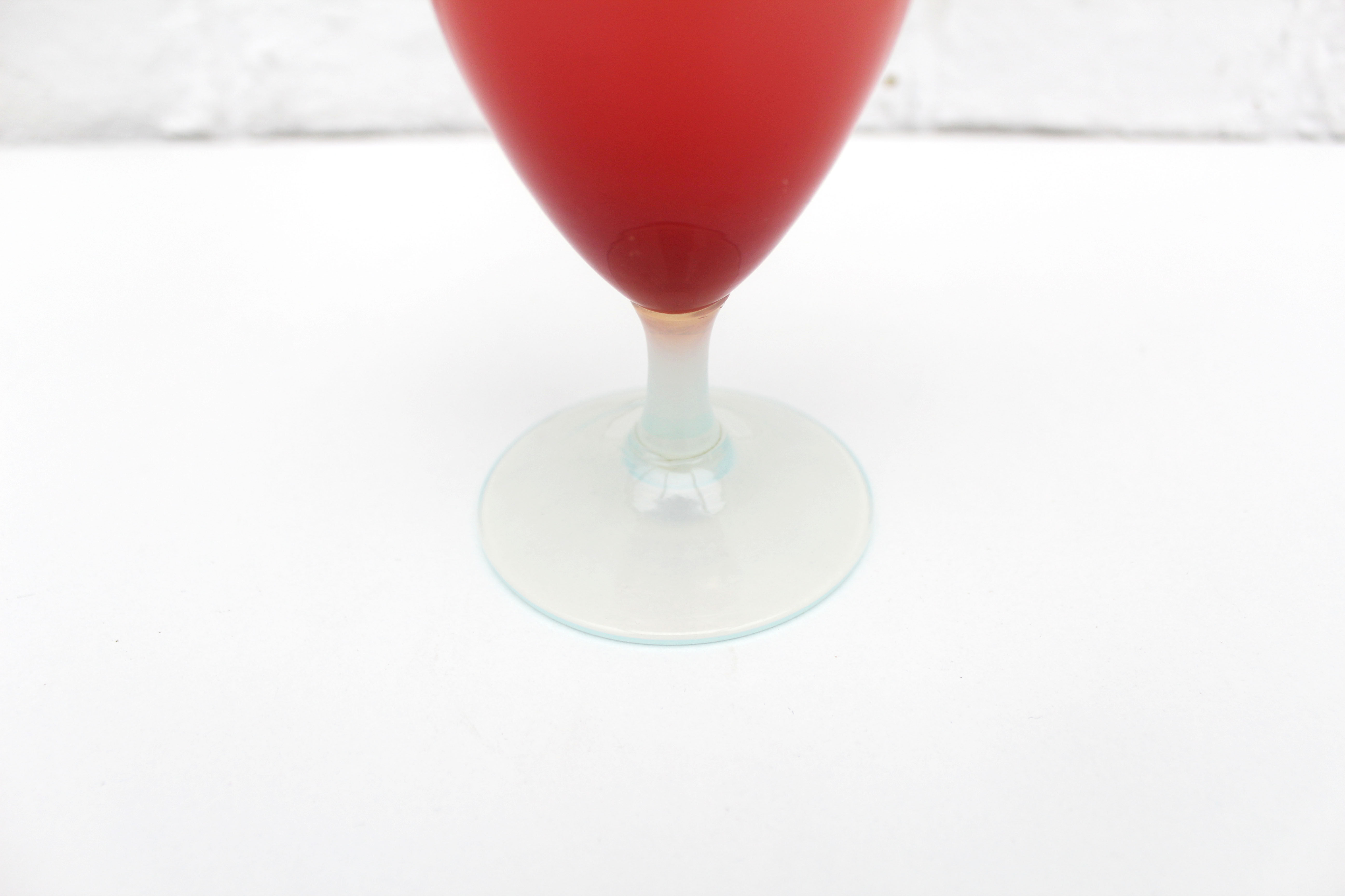 Vintage  pink opaline vase