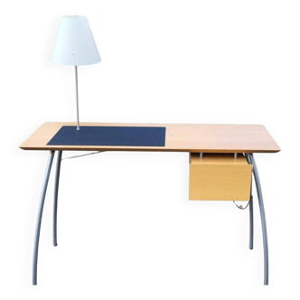 Jean Nouvel Edition Ligne Roset desk with its original lamp created for Relais Châteaux 1980