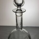 Glass carafe with engraved decoration