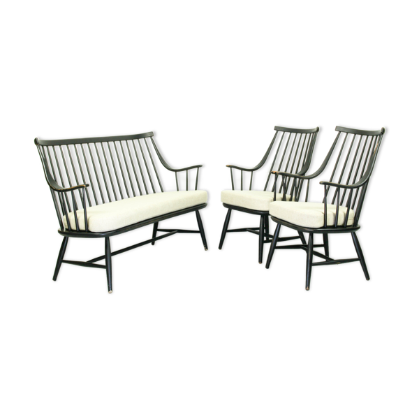 Lot de 2 fauteuils Grandessa et canapé assorti de Lena Larsson pour Pastoe & Nesto, 1959