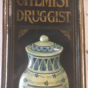 Wooden relief panel "Chemist Druggist" from Country corner