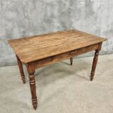 Antique table dining table kitchen table oak 74x120 cm