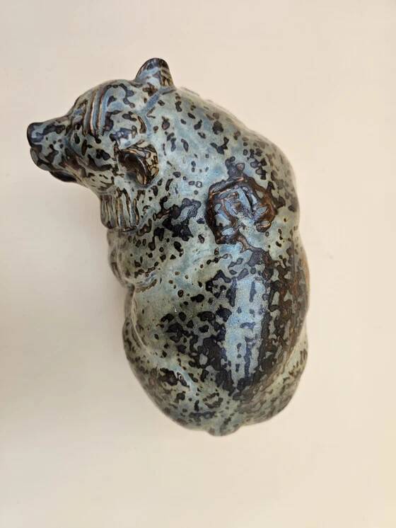 Royal Copenhagen glazed bear by Knud Kyhn 1950s rare