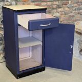 Small Mado kitchen unit from 1960 repainted in Sèvres blue