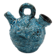 Blue vintage ceramic vase
