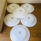 6 vintage ARCOPAL soup plates