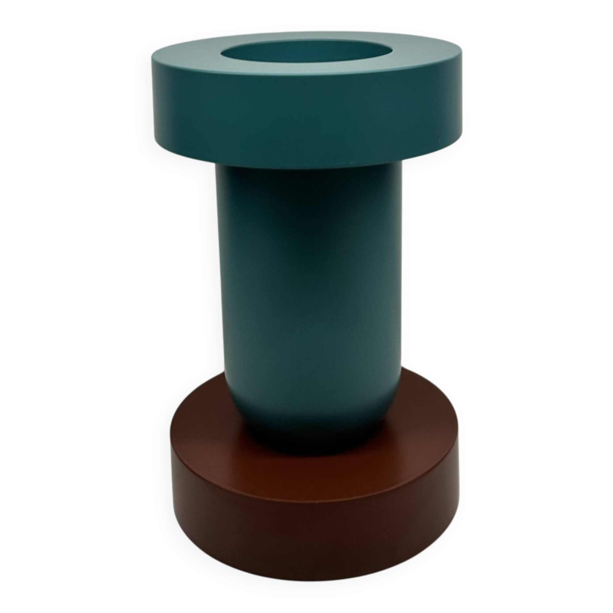Vase Mirto Ettore Sottsass for Marutomi Japan 1997 Lacquered Blue Plastic