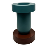 Vase Mirto Ettore Sottsass for Marutomi Japan 1997 Lacquered Blue Plastic
