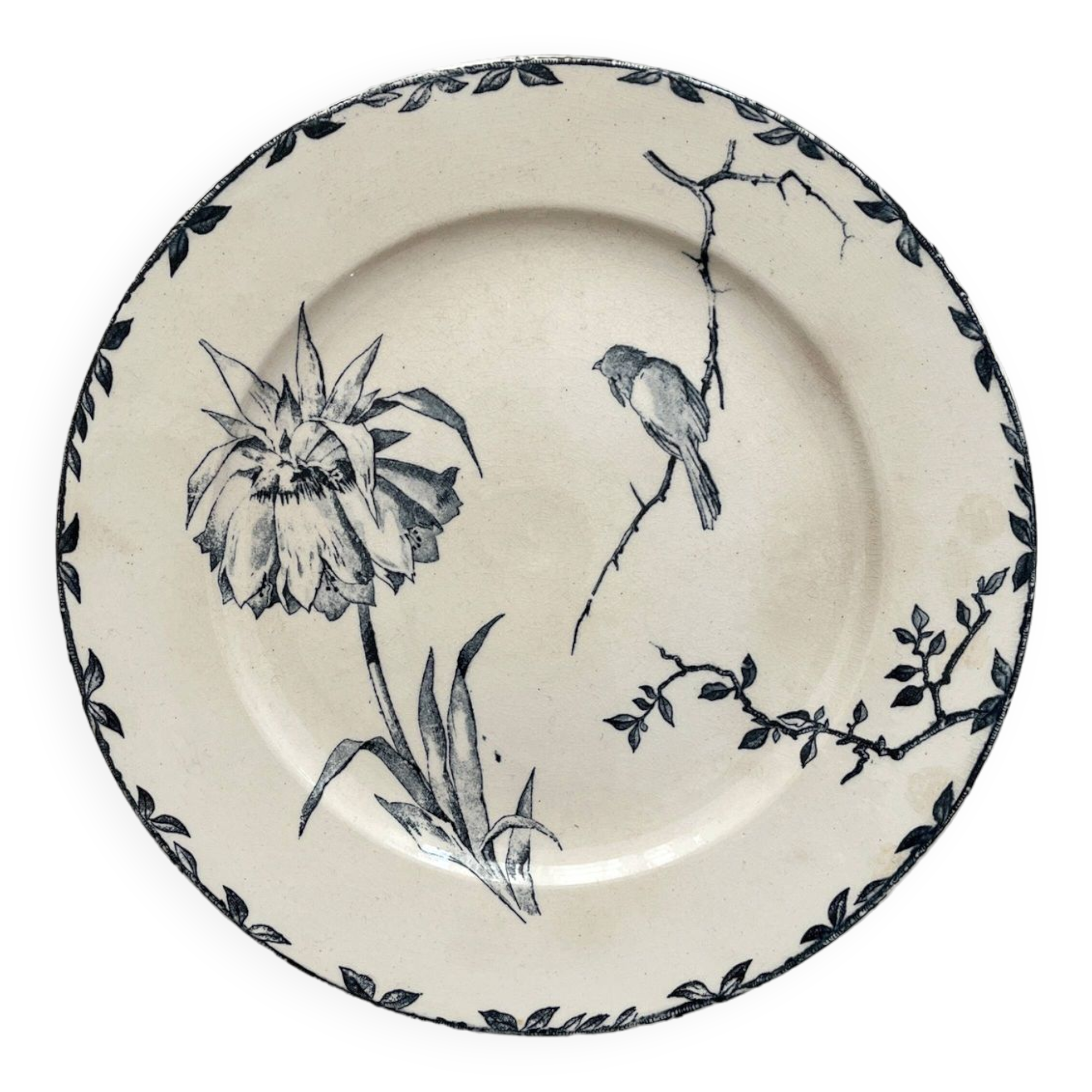 Low ironstone fruit bowl "Oxford" Choisy le Roi