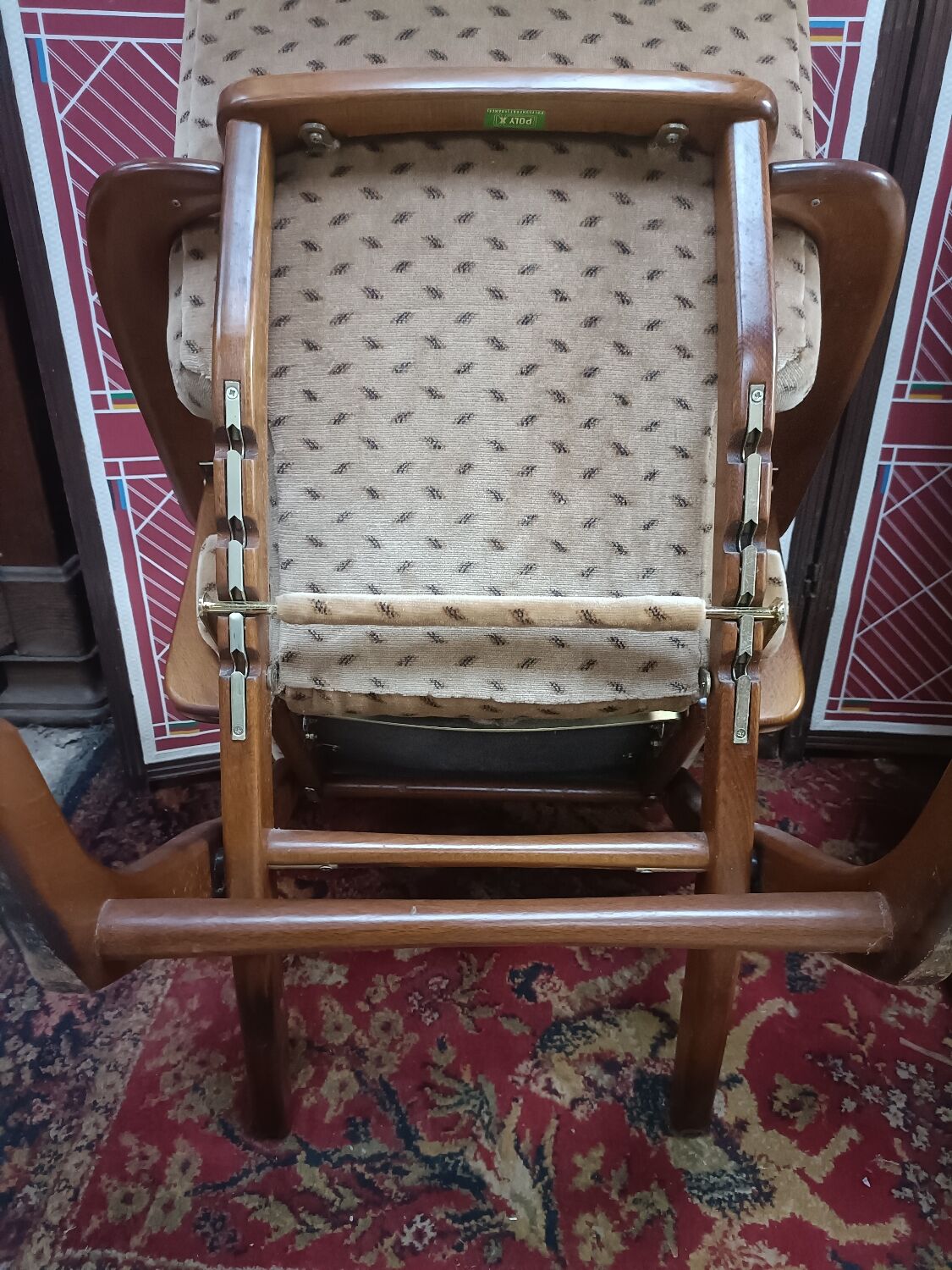 Pair of armchairs with ottomans, Polyconfort from Poly X, France