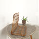 Vintage rattan wall shelf