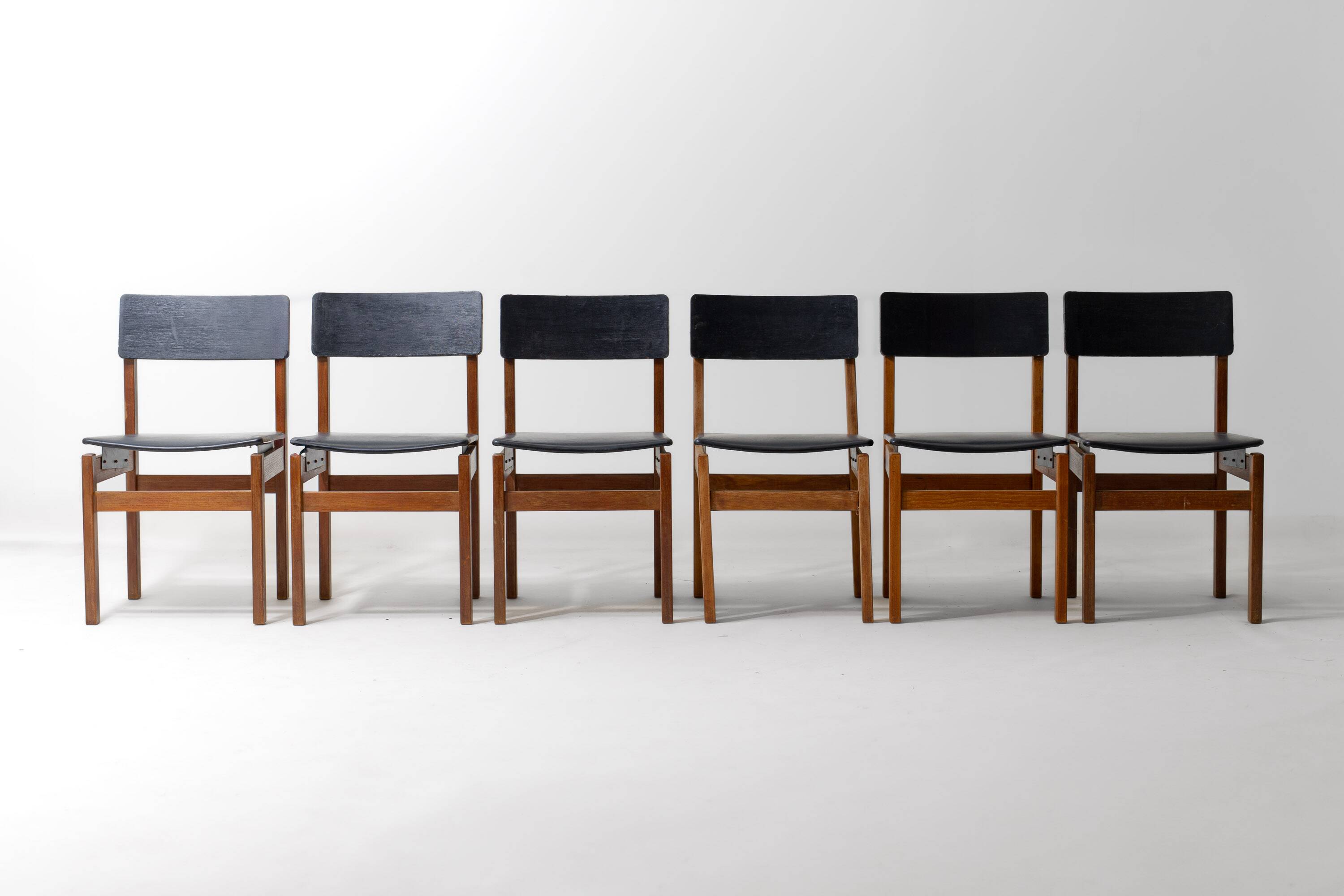 Mid-century set of 'Abstracta' chairs by De Jos de Mey