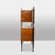 Pair of Italian cabinets in teak veneer. 1960s.