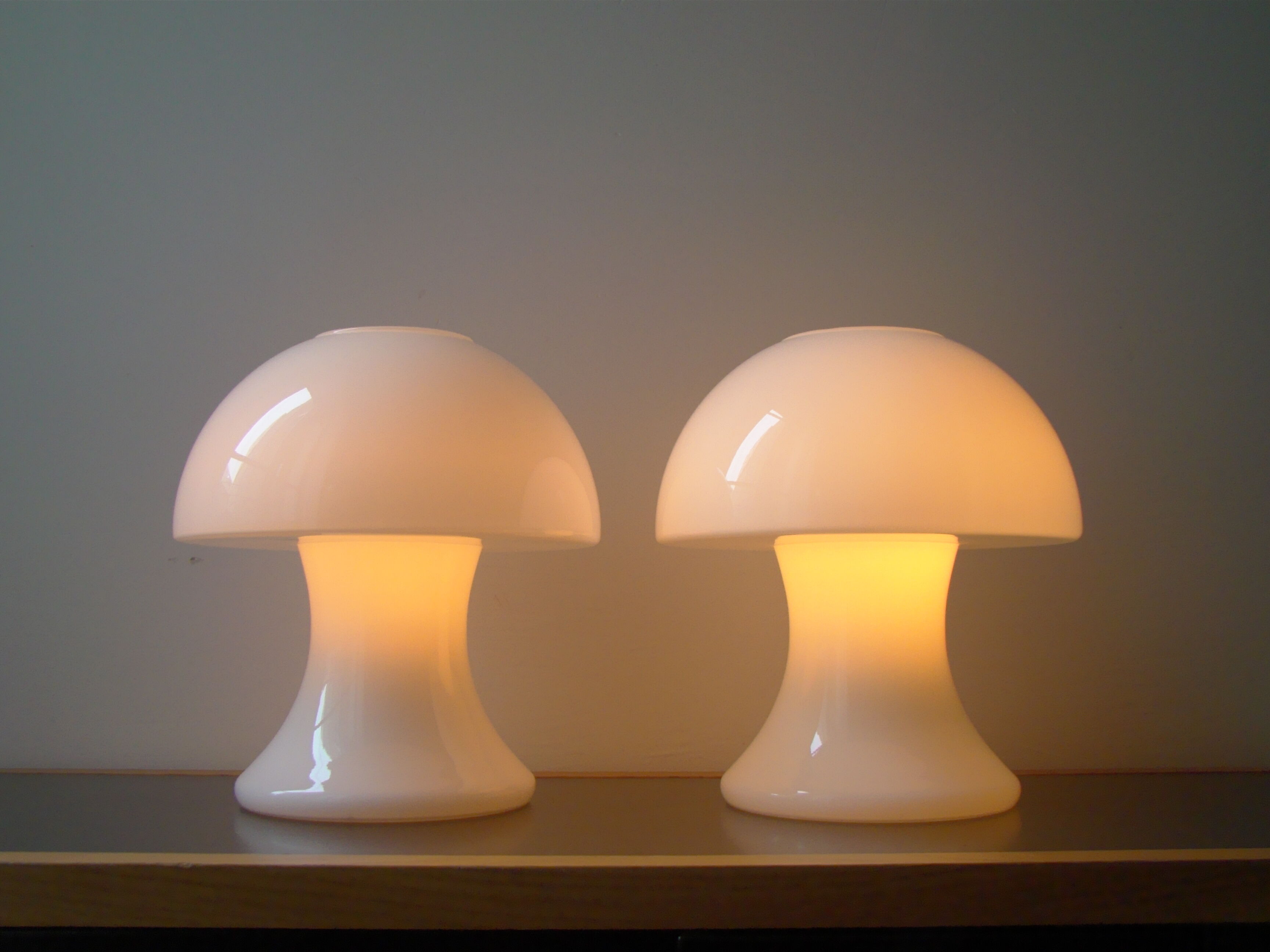 Pair of vintage lamps "Funghi " by SCE