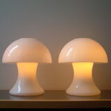 Paire de  lampes vintages "Funghi " par SCE