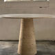 Dining table in travertine Up & Up, Italy, 1970s