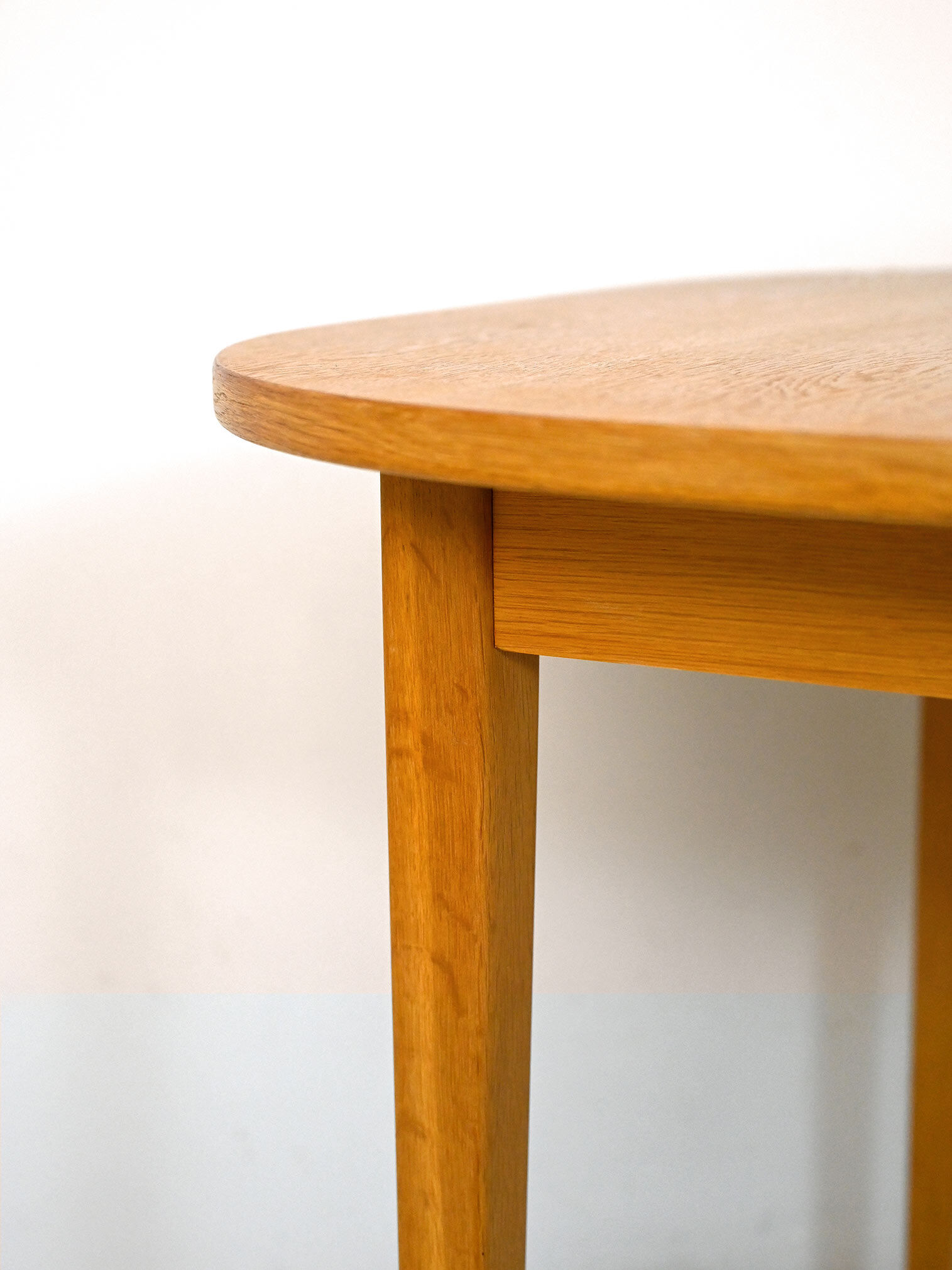 Scandinavian vintage oak extending table