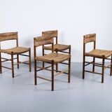 4 Dordogne chairs from the 60s, Robert Sentou