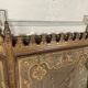 Pair of corner armchairs and an Orientalist bench in carved and polychrome wood from around 1900.