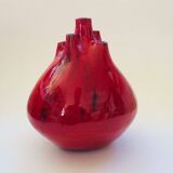 Belgian pottery spout vase by Hugria, 1960s