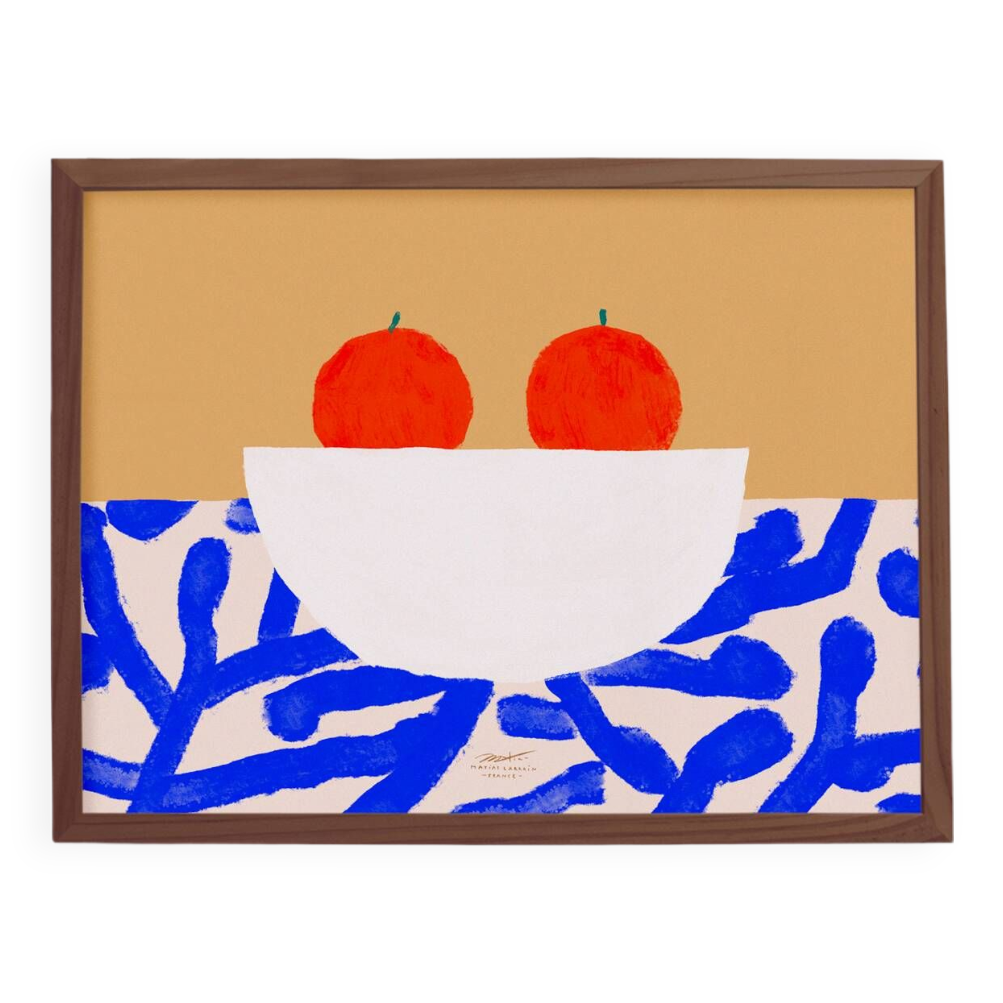 Wall poster with oranges - 70x50cm