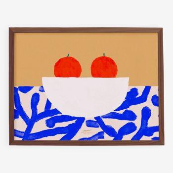 Wall poster with oranges - 70x50cm