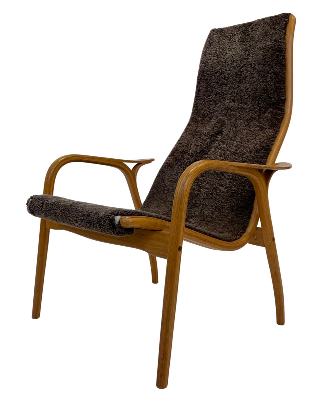 Vintage Swedish lamino armchair Yngve Ekstrom Design