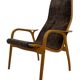 Vintage Swedish lamino armchair Yngve Ekstrom Design