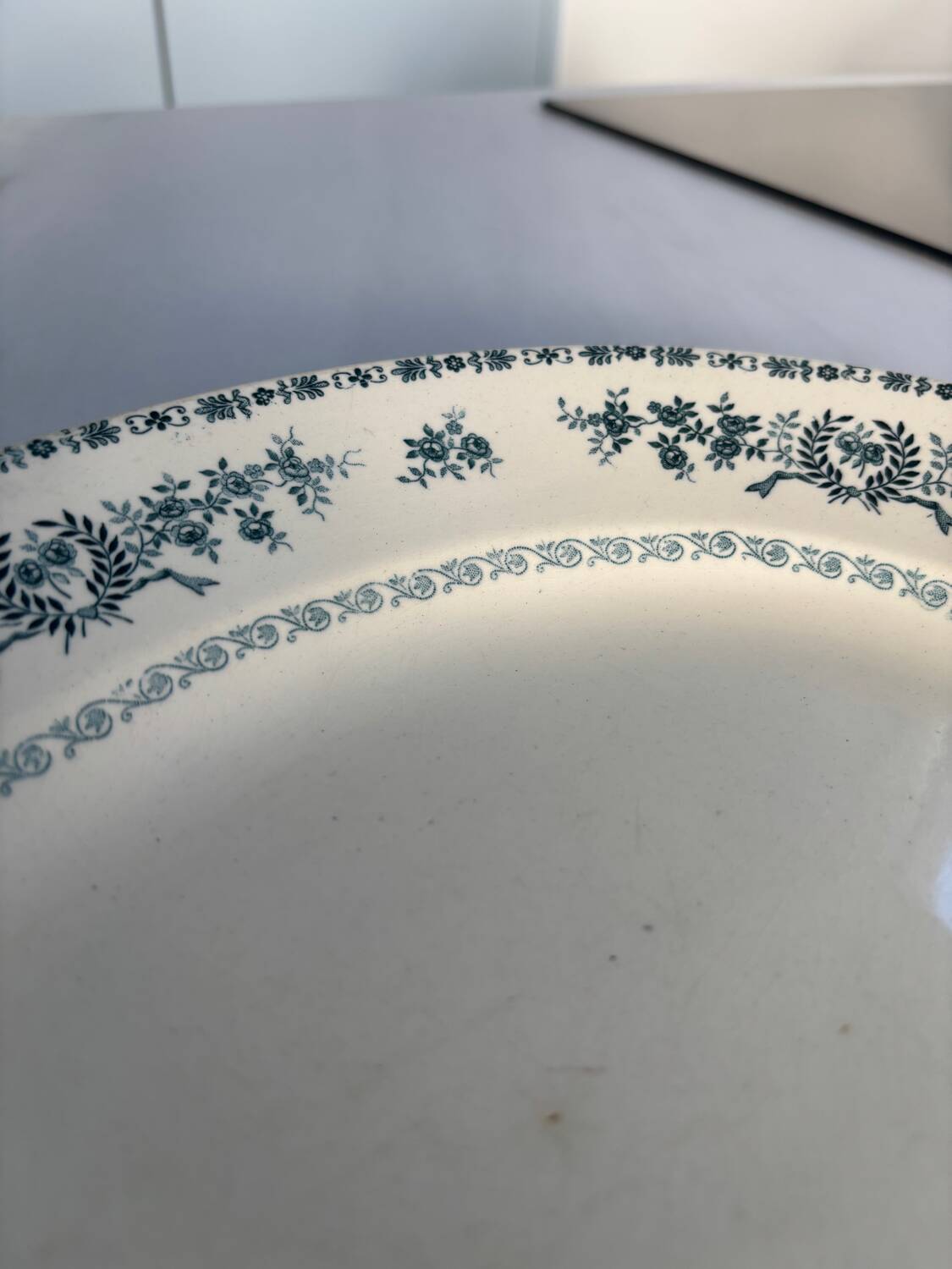 Oval iron earthenware dish, Thermidor model – S.F.G B.N.G.R. | Earthenware