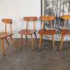Set of 4 Hiller chairs, vintage 1960