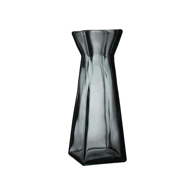 Dark grey glass vase 30cm