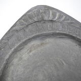 Old zinc flower pot saucer tin old zinc flower pot base