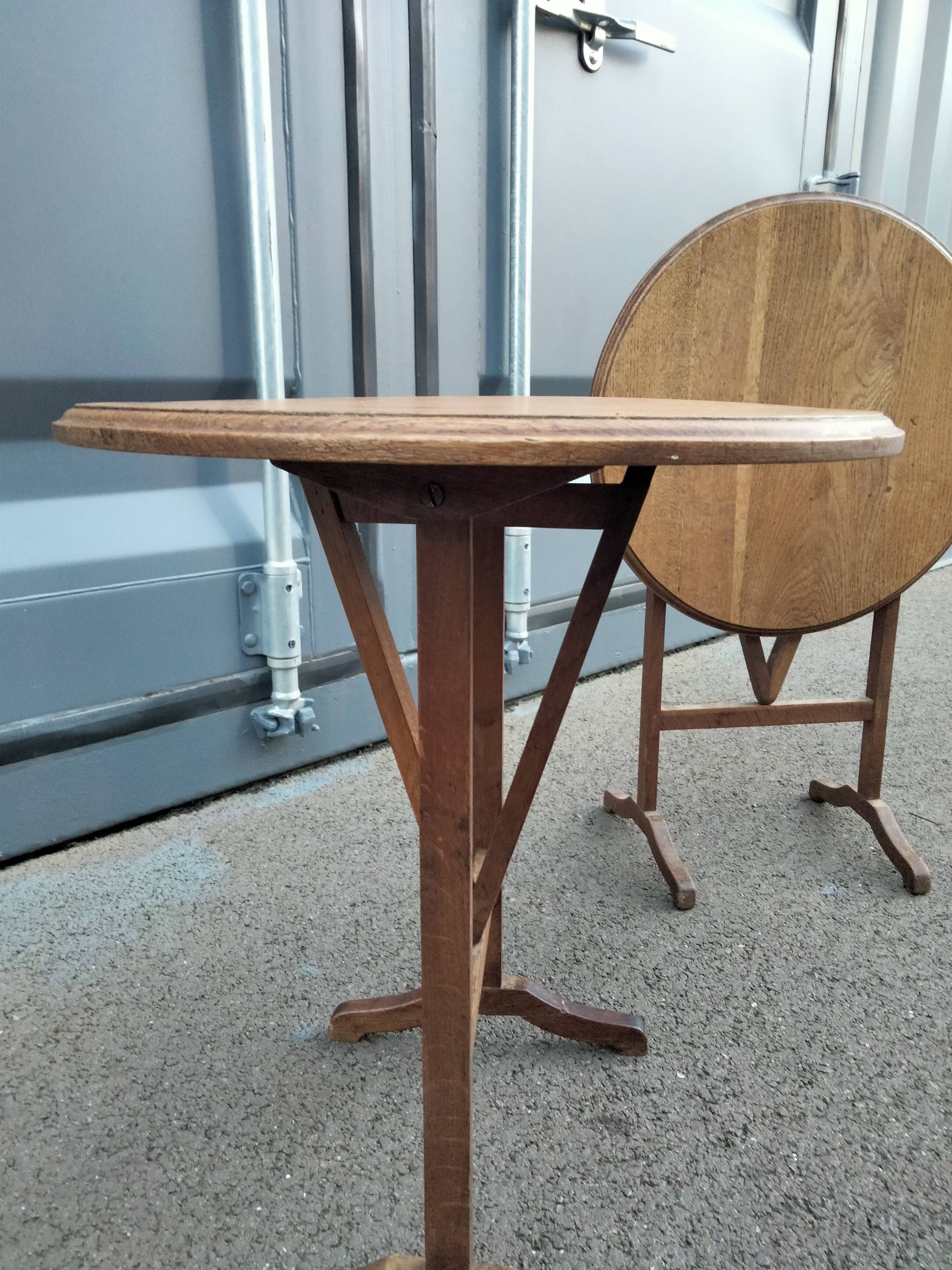 Pair of antique wooden bedside tables side table