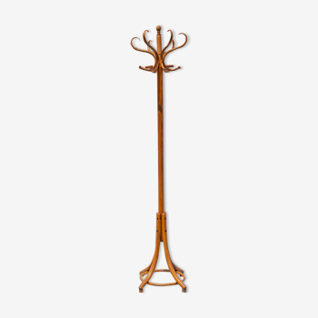 Thonet curved wood parrot coat rack