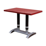 Red Formica bistro table