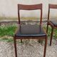 Set of 4 teak chairs scandinave style 60s